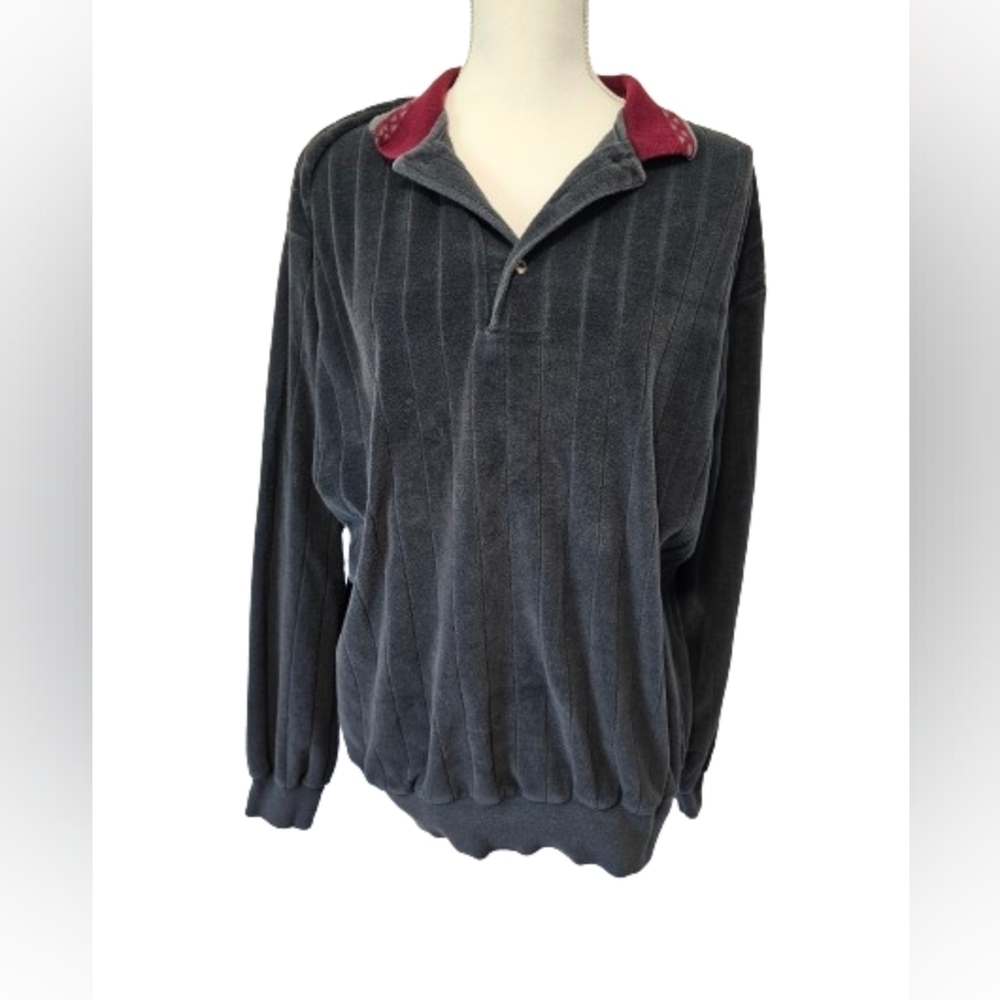 Irvine Park Vintage Long Sleeve Polo Men's Size XL